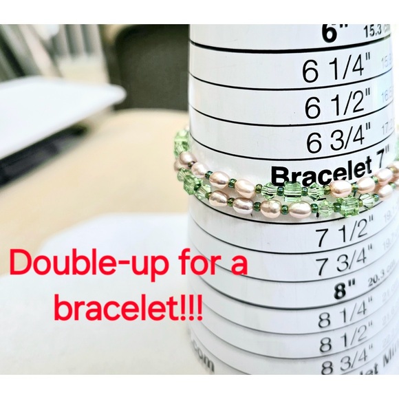 SET! 925 Pearl & Glass Bead Choker with Lia Sophia Granada Bracelet SET! - Picture 10 of 13